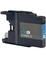Compatible BROTHER LC-1280XLC Inkt Cartridge  Cyaan van 247print.nl