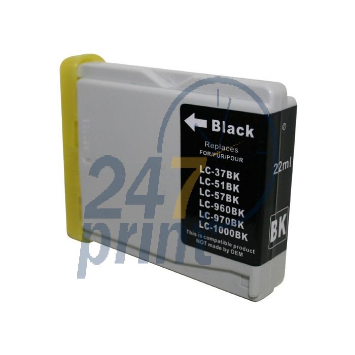 Compatible BROTHER LC-1000BK Inkt Cartridge Zwart van 247print.nl