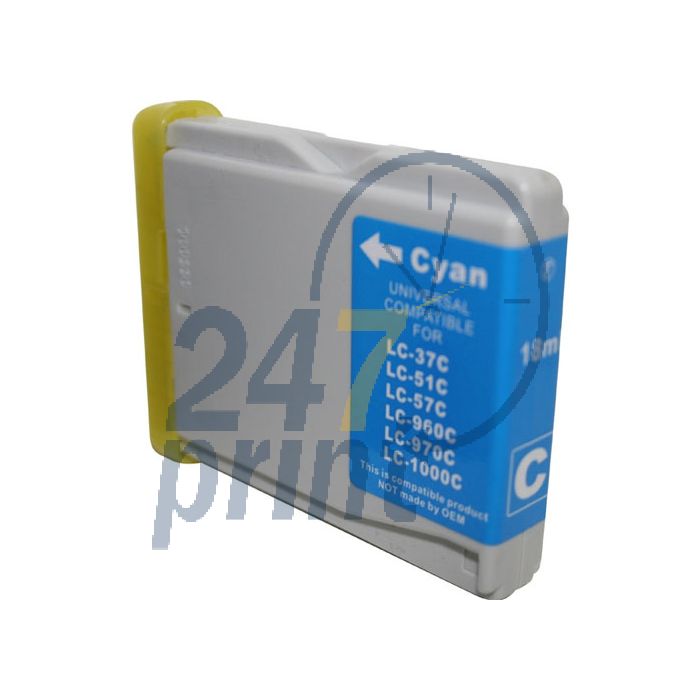 Compatible BROTHER LC-1000C Inkt Cartridge Cyaan van 247print.nl