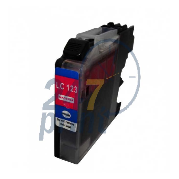 Compatible BROTHER LC-123M Inkt Cartridge  Magenta van 247print.nl