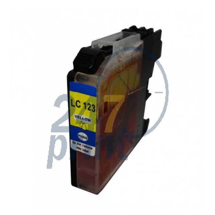 Compatible BROTHER LC-123Y Inkt Cartridge  Geel van 247print.nl