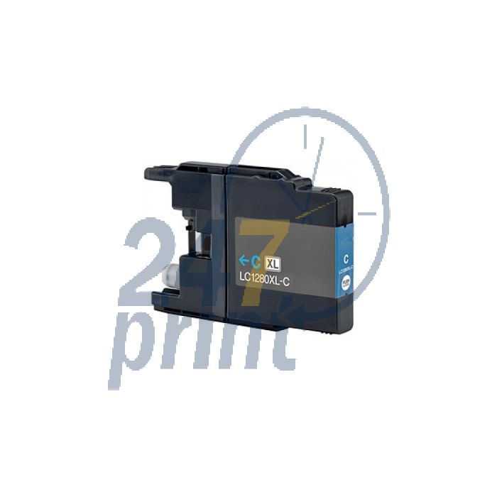 Compatible BROTHER LC-1280XLC Inkt Cartridge  Cyaan van 247print.nl