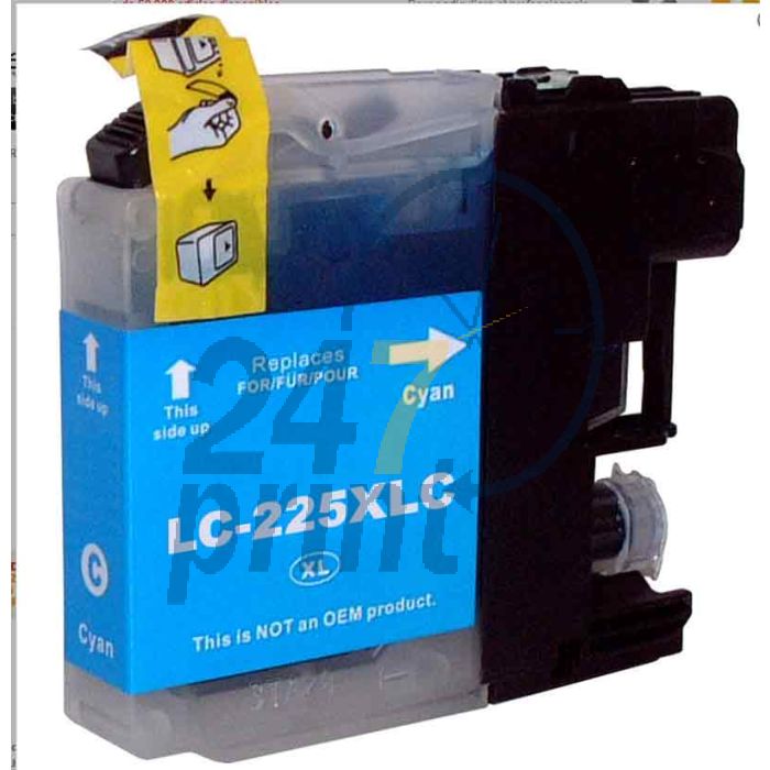Compatible BROTHER LC-225XLC Inkt Cartridge  Cyaan van 247print.nl