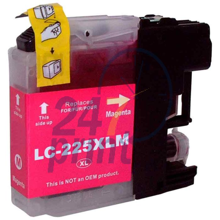 Compatible BROTHER LC-225XLM Inkt Cartridge Magenta van 247print.nl
