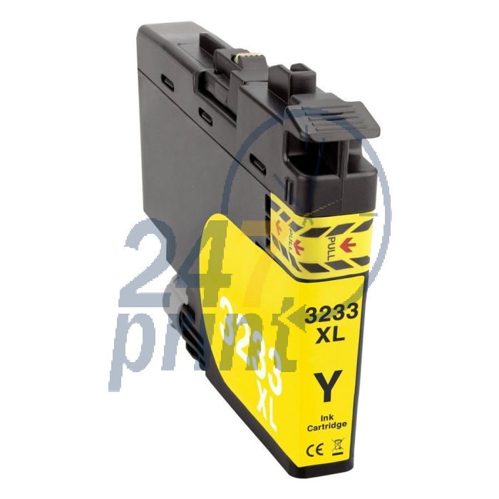 Compatible BROTHER LC-3233Y Inkt Cartridge  Geel van 247print.nl