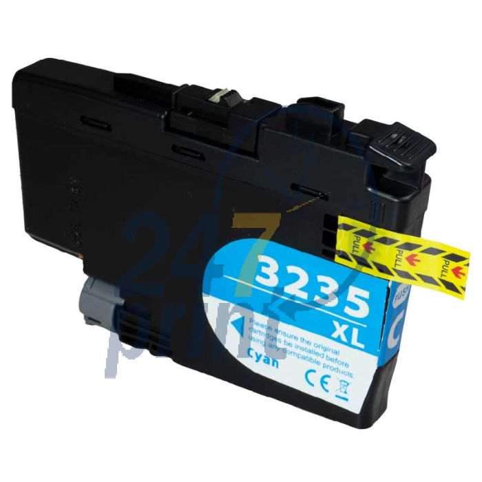 Compatible BROTHER LC-3235 XL Cyan Inkt Cartridge  Cyaan van 247print.nl