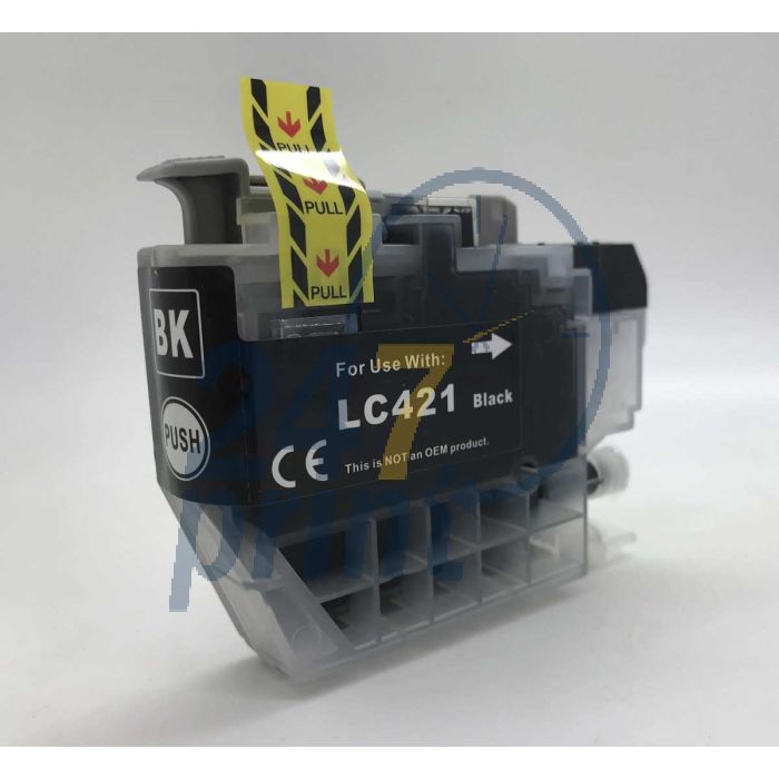 Compatible BROTHER LC-421 / LC421 Inkt Cartridge Zwart van 247print.nl