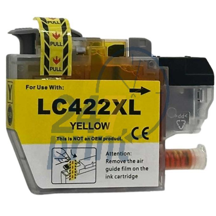 Compatible BROTHER LC-422XL Inkt Cartridge  Geel van 247print.nl