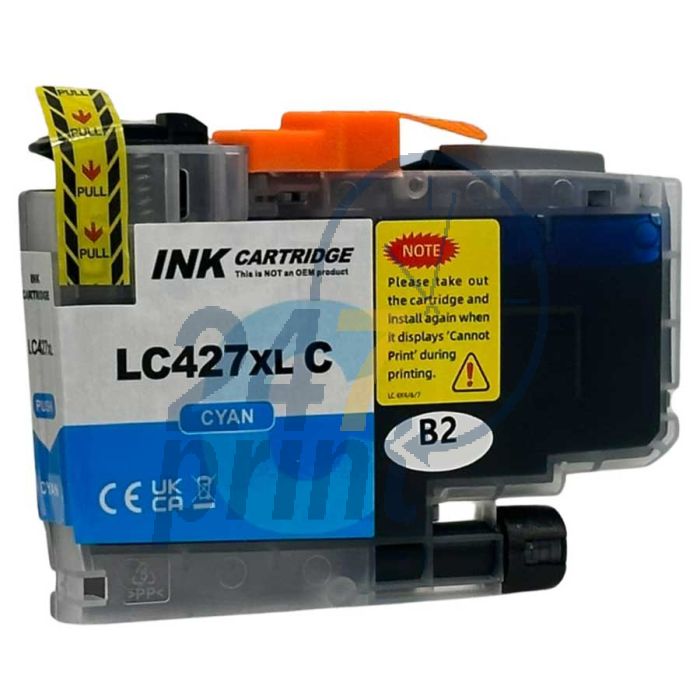 Compatible BROTHER LC-427XL Inkt Cartridge  Cyaan van 247print.nl