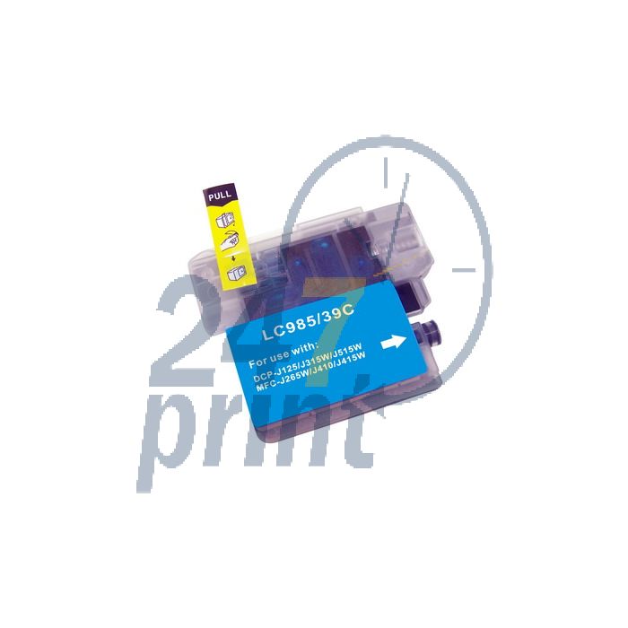 Compatible BROTHER LC-985C Inkt Cartridge Cyaan van 247print.nl