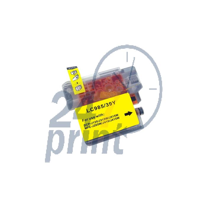 Compatible BROTHER LC-985Y Inkt Cartridge  Geel van 247print.nl