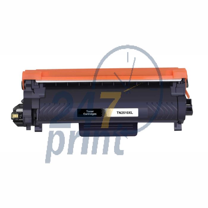 Compatible BROTHER TN-2510XL Toner Cartridge Black van 247print.nl