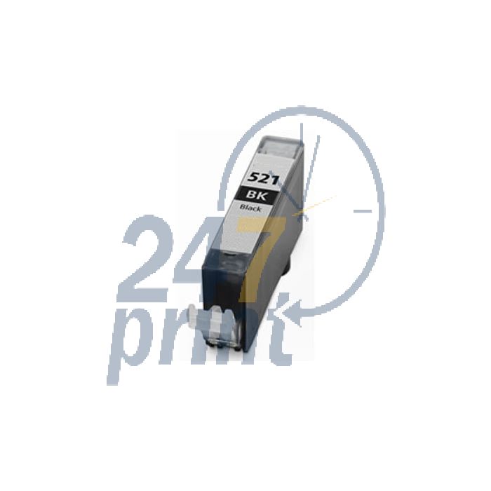 Compatible CANON CLI-521BK Inkt Cartridge  Zwart van 247print.nl