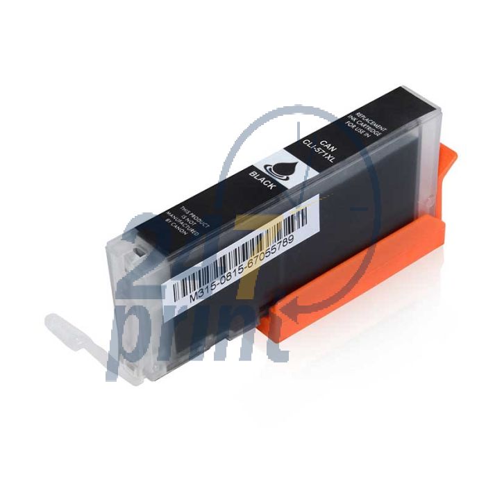 Compatible CANON CLI-571XL  Inkt Cartridge  Zwart van 247print.nl