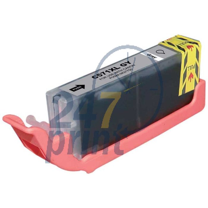 Compatible CANON CLI-571XLGY Inkt Cartridge  Grijs van 247print.nl