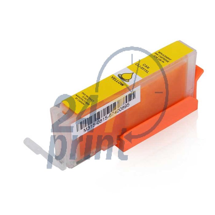 Compatible CANON CLI-571XLY Inkt Cartridge Geel van 247print.nl