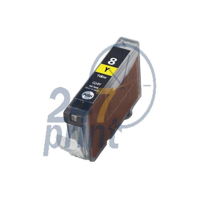 Compatible CANON CLI-8Y Inkt Cartridge  Geel van 247print.nl