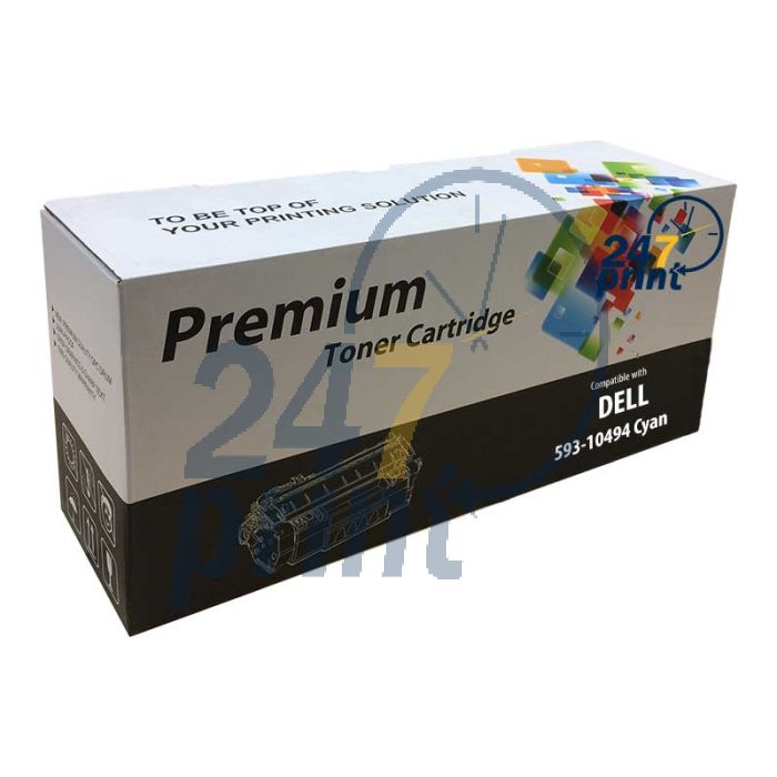 Compatible DELL 593-10494 / C815K Toner Cartridge  Cyaan van 247print.nl