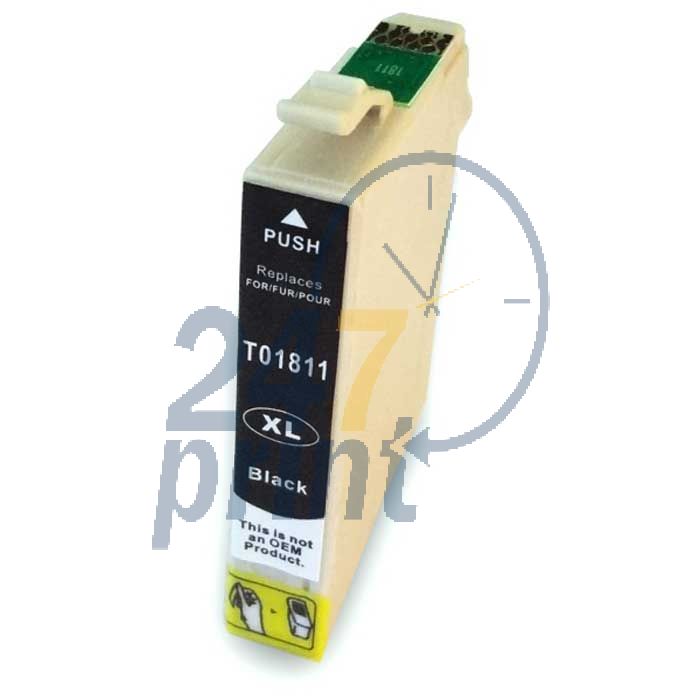 Compatible EPSON T1811XL Inkt Cartridge  Zwart van 247print.nl