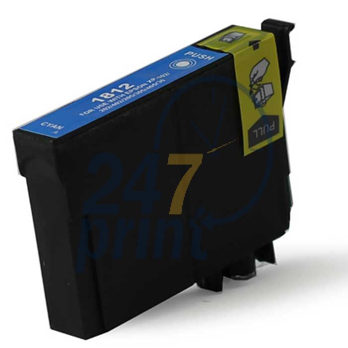 Compatible EPSON T1812XL Inkt Cartridge  Cyaan van 247print.nl