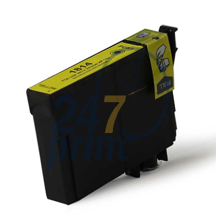 Compatible EPSON T1814XL Inkt Cartridge  Geel van 247print.nl