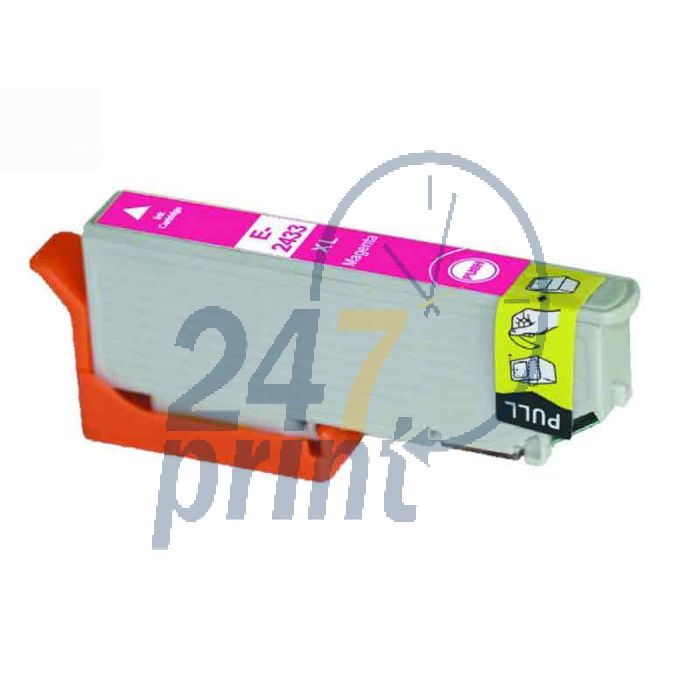 Compatible EPSON 24XL T2433 Inkt Cartridge Magenta van 247print.nl