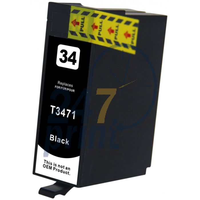 Compatible EPSON 34XL / T3471 Inkt Cartridge Zwart van 247print.nl