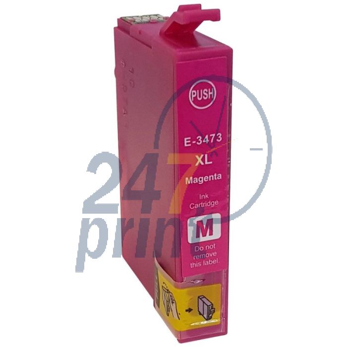 Compatible EPSON 34XL / T3473 Inkt Cartridge  Magenta van 247print.nl