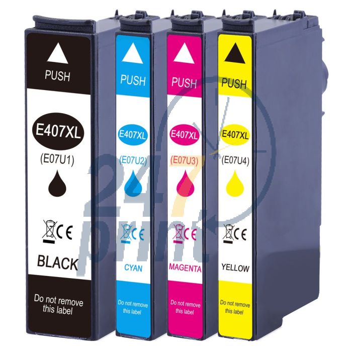 Compatible EPSON 407 / C13T07U340 Inkt Cartridge Magenta van 247print.nl