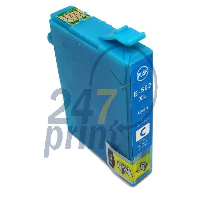 Compatible EPSON 502XL / C13T02W24010 Inkt Cartridge Cyaan van 247print.nl