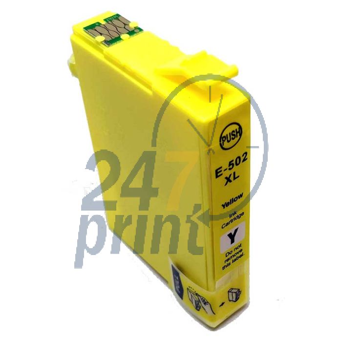 Compatible EPSON 502XL / C13T02W44010 Inkt Cartridge Geel van 247print.nl