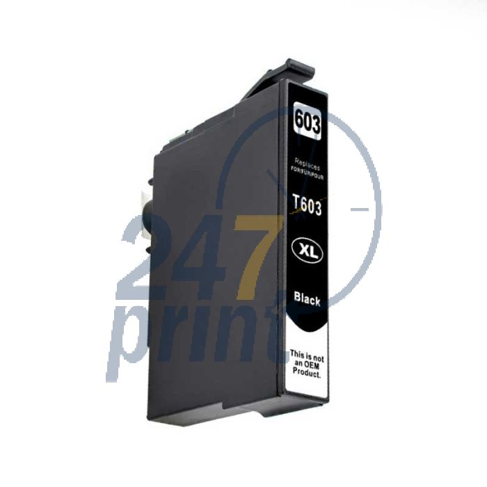 Compatible EPSON 603XL / C13T03A14010 Inkt Cartridge Zwart van 247print.nl