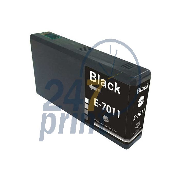 Compatible EPSON T70114010 / T7011 Inkt Cartridge  Zwart van 247print.nl
