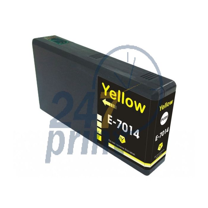 Compatible EPSON T70144010 / T7014 Inkt Cartridge  Geel van 247print.nl