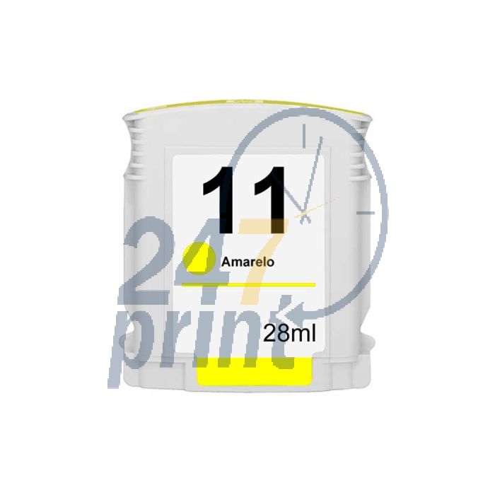 Compatible HP HP 11 / C4838A Inkt Cartridge  Geel van 247print.nl