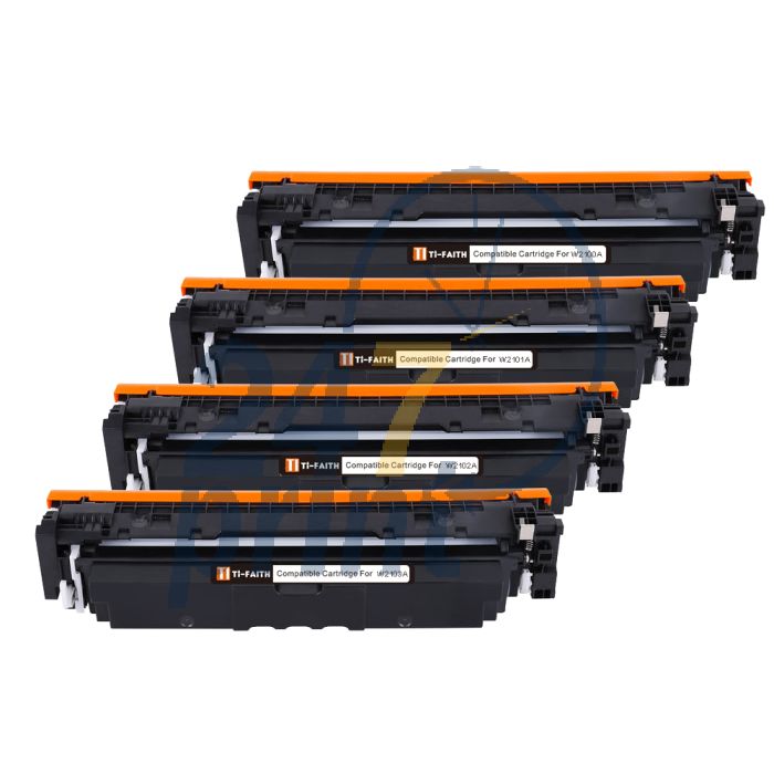 Compatible HP 220A / W2201A Toner Cartridge  Cyaan van 247print.nl