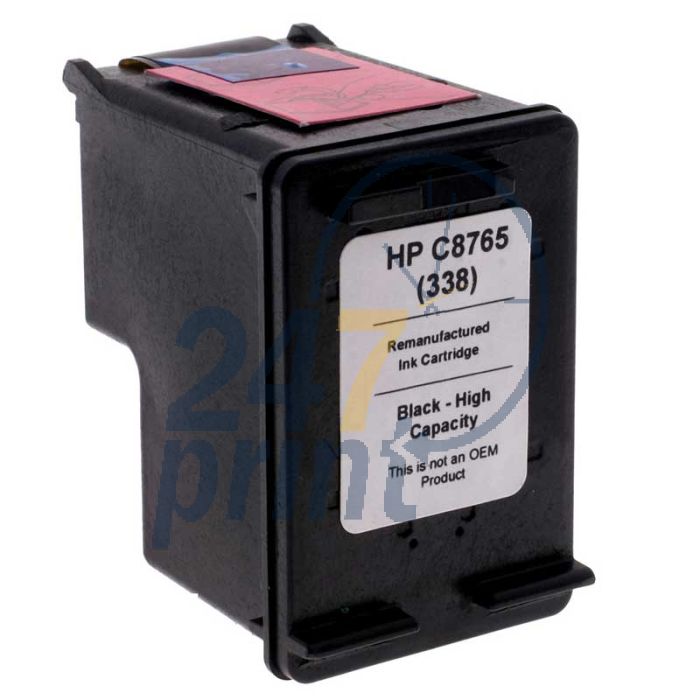 Refilled HP C8765E Inkt Cartridge  Zwart van 247print.nl