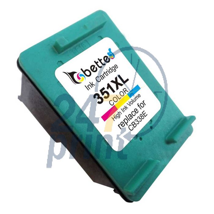 Refilled HP CB338E Inkt Cartridge  3- Kleuren van 247print.nl