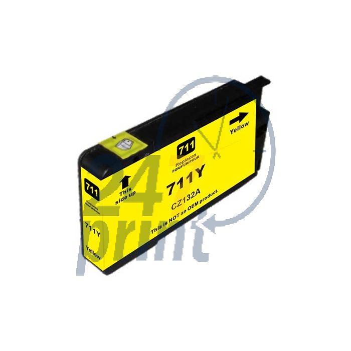 Compatible HP 711XL / CZ132A Inkt Cartridge Geel van 247print.nl