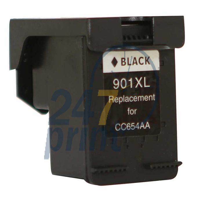 Refilled HP CC654AE Inkt Cartridge  Zwart van 247print.nl