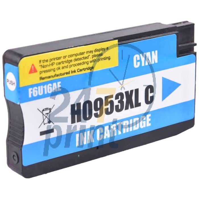 Compatible HP 953XLC / F6U16AE Inkt Cartridge  Cyaan van 247print.nl