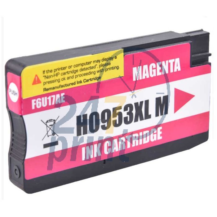 Compatible HP 953XLM /F6U17AE Inkt Cartridge  Magenta van 247print.nl