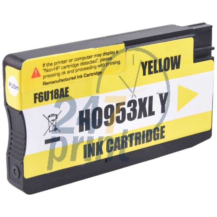 Compatible HP 953XLM /F6U18AE Inkt Cartridge  Geel van 247print.nl