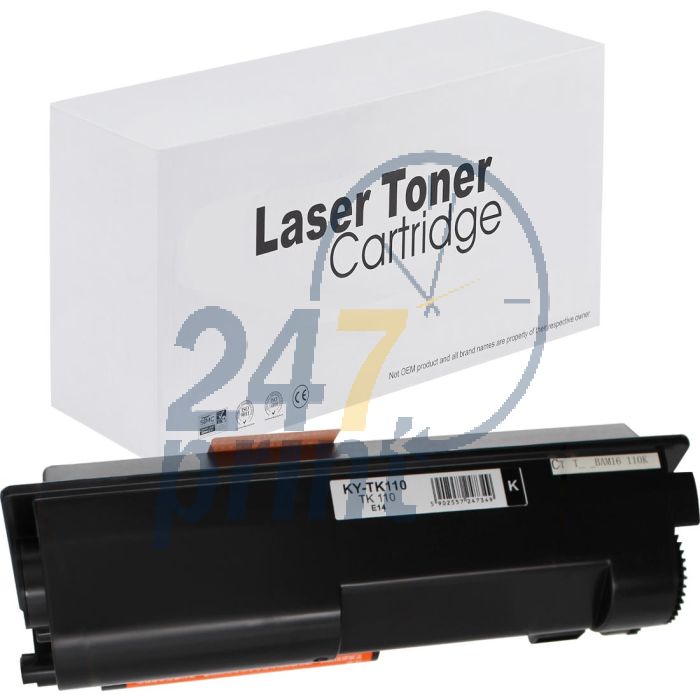 Compatible KYOCERA TK-110 Toner Cartridge  Zwart van 247print.nl