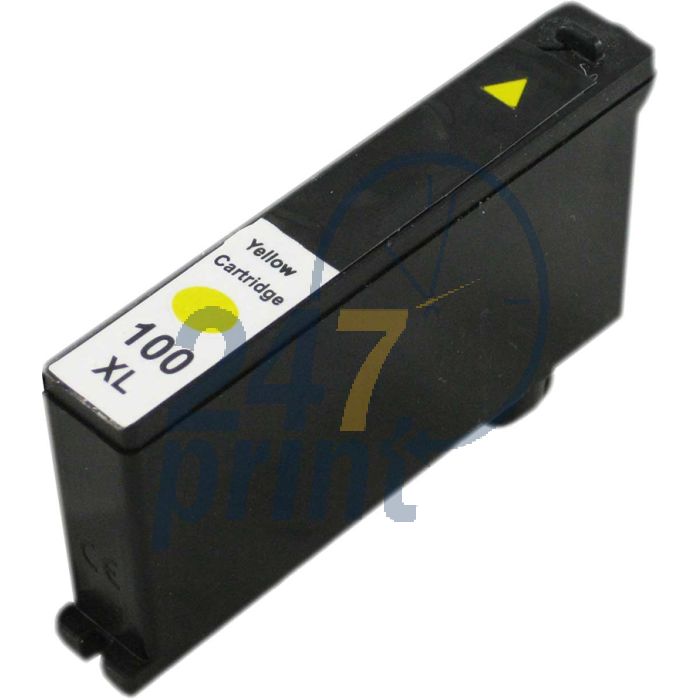 Compatible LEXMARK 100XL 014N1071E Inkt Cartridge  Geel van 247print.nl