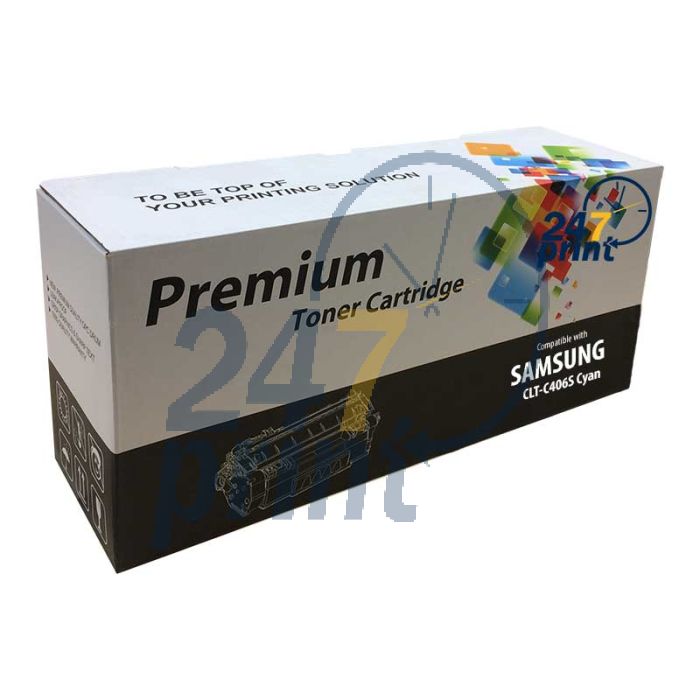 Refilled SAMSUNG CLT-C406S Toner Cartridge  Cyaan van 247print.nl