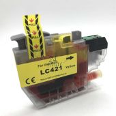Compatible BROTHER LC-421 / LC421 Inkt Cartridge Geel van 247print.nl