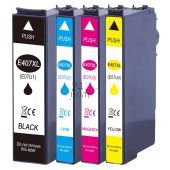 Compatible EPSON 407 / C13T07U140 Inkt Cartridge Zwart van 247print.nl