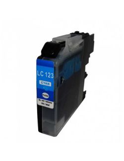 Compatible BROTHER LC-123C Inkt Cartridge Cyaan van 247print.nl