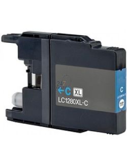 Compatible BROTHER LC-1280XLC Inkt Cartridge  Cyaan van 247print.nl
